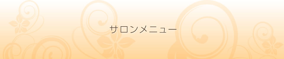 サロンメニュー